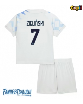 Inter Milan Piotr Zielinski #7 Echipament de Fotbal Replică 2025-26 Copii Deplasare (+ Șorturi)